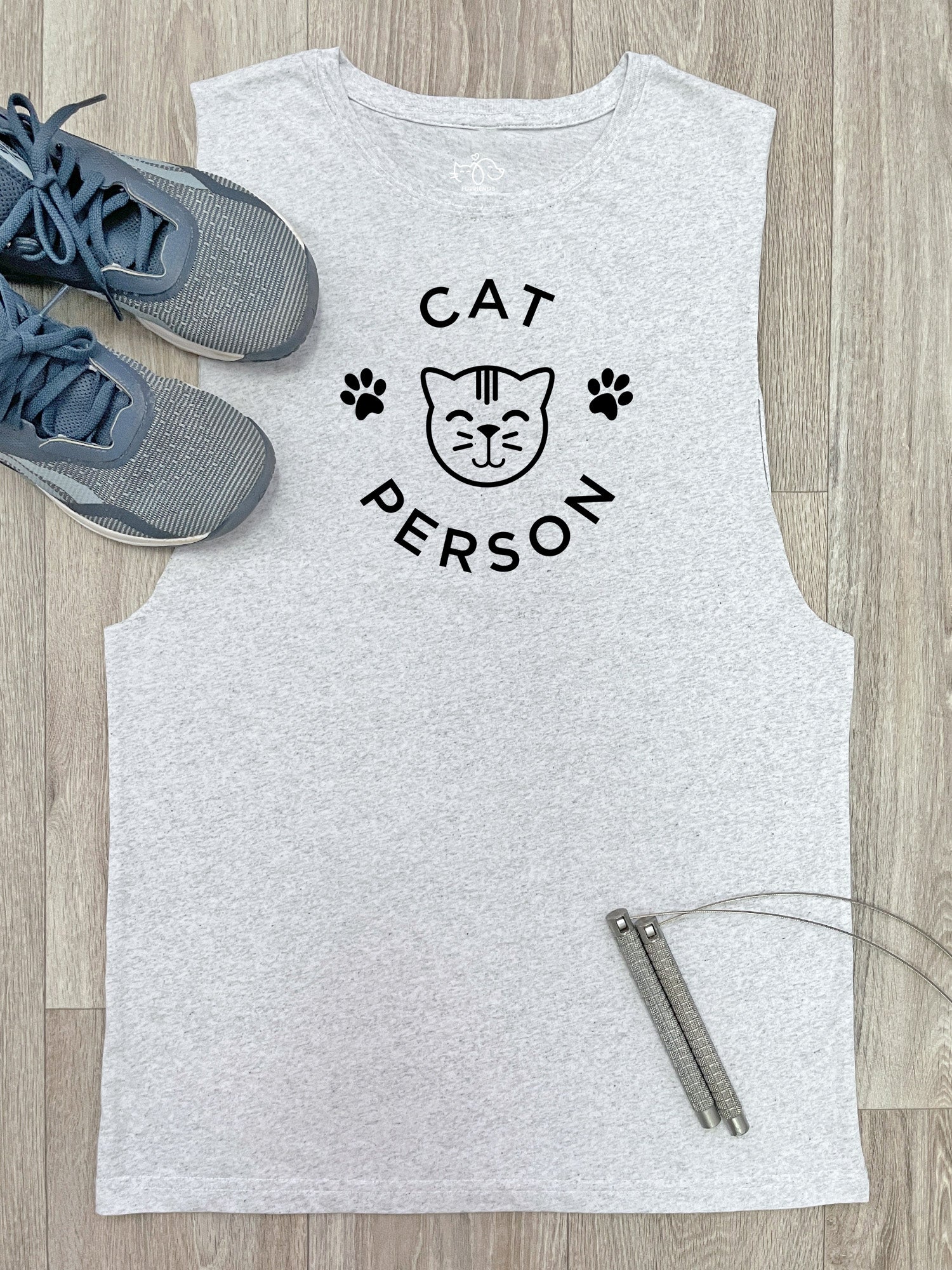 Cat Person Axel Drop Armhole Muscle Tank