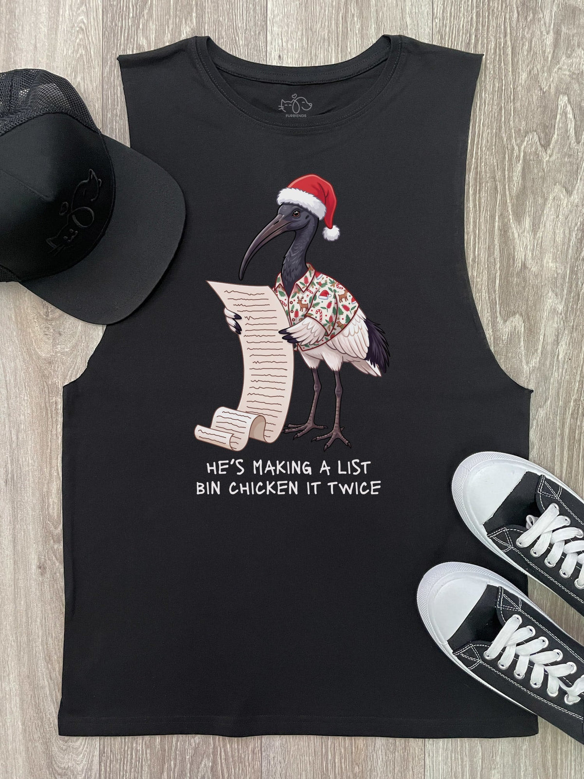 Bin Chicken It Twice Axel Drop Armhole Tank