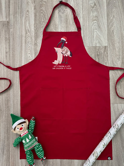 Bin Chicken It Twice Bib Apron
