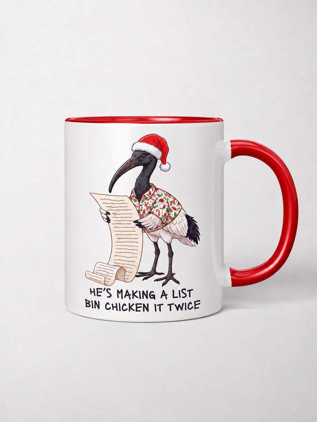 Bin Chicken It Twice Ceramic Mug