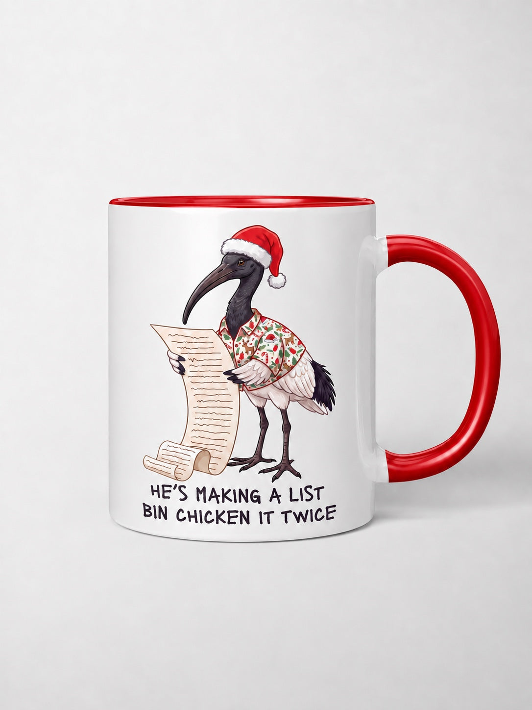 Bin Chicken It Twice Ceramic Mug