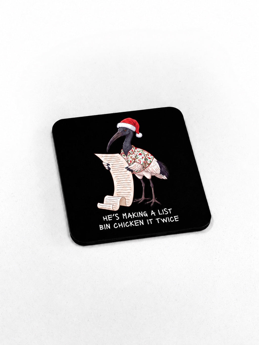 Bin Chicken It Twice Coaster