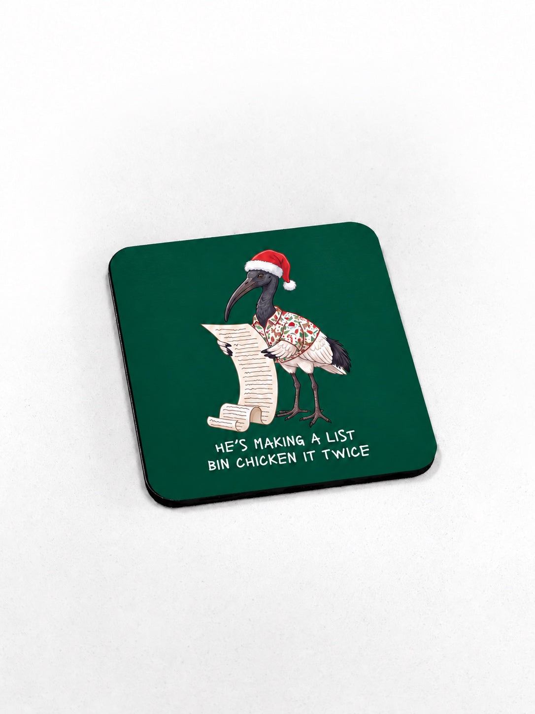 Bin Chicken It Twice Coaster