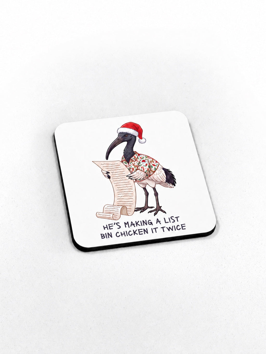 Bin Chicken It Twice Coaster