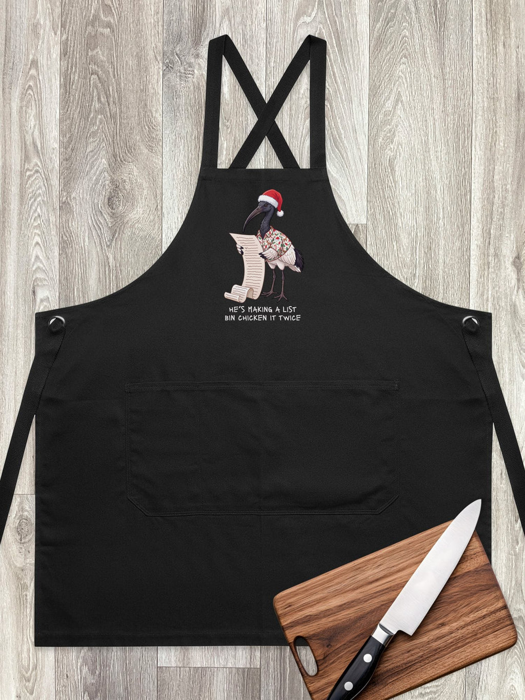 Bin Chicken It Twice Jarrah Crossback Apron
