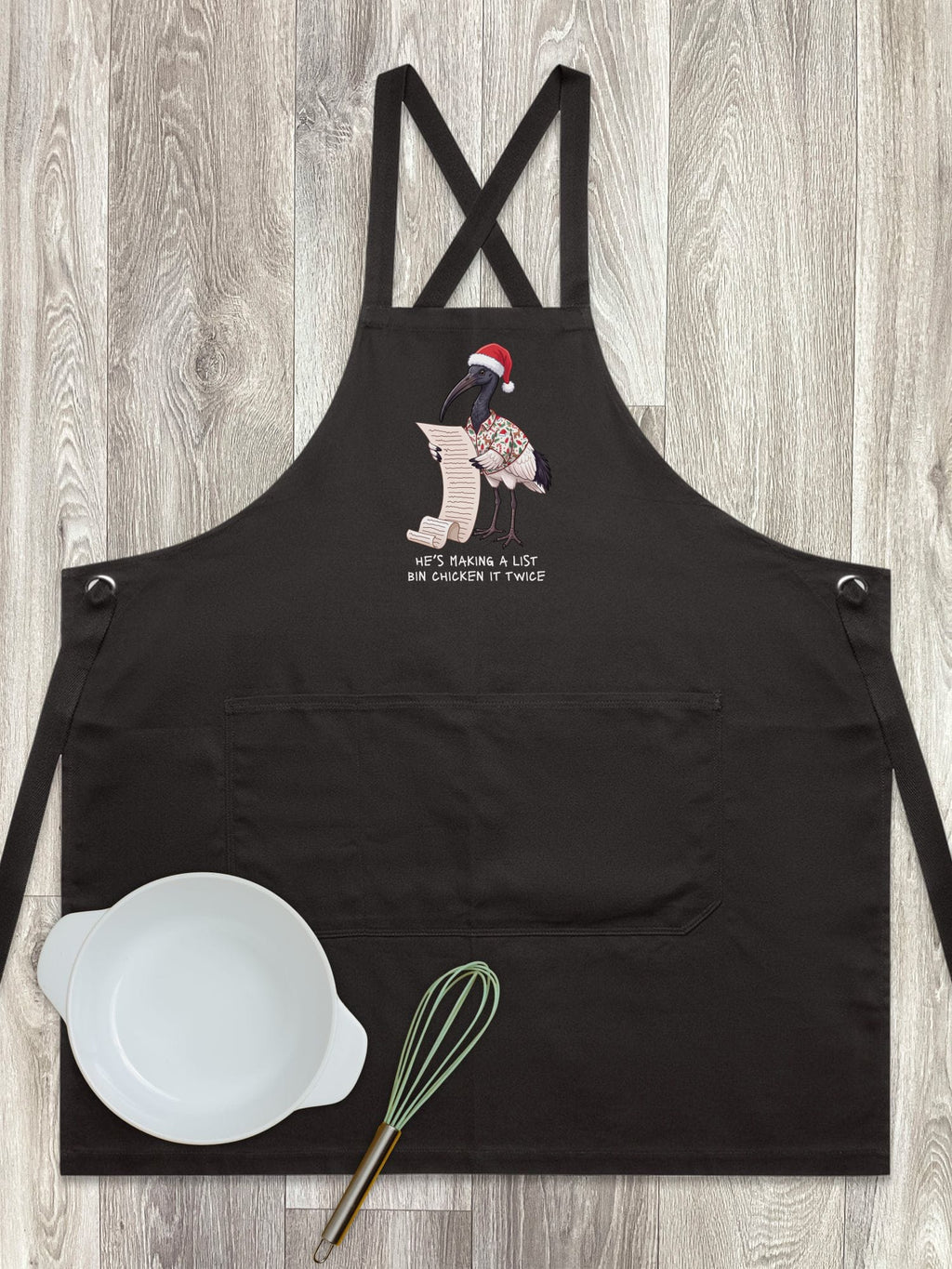 Bin Chicken It Twice Jarrah Crossback Apron