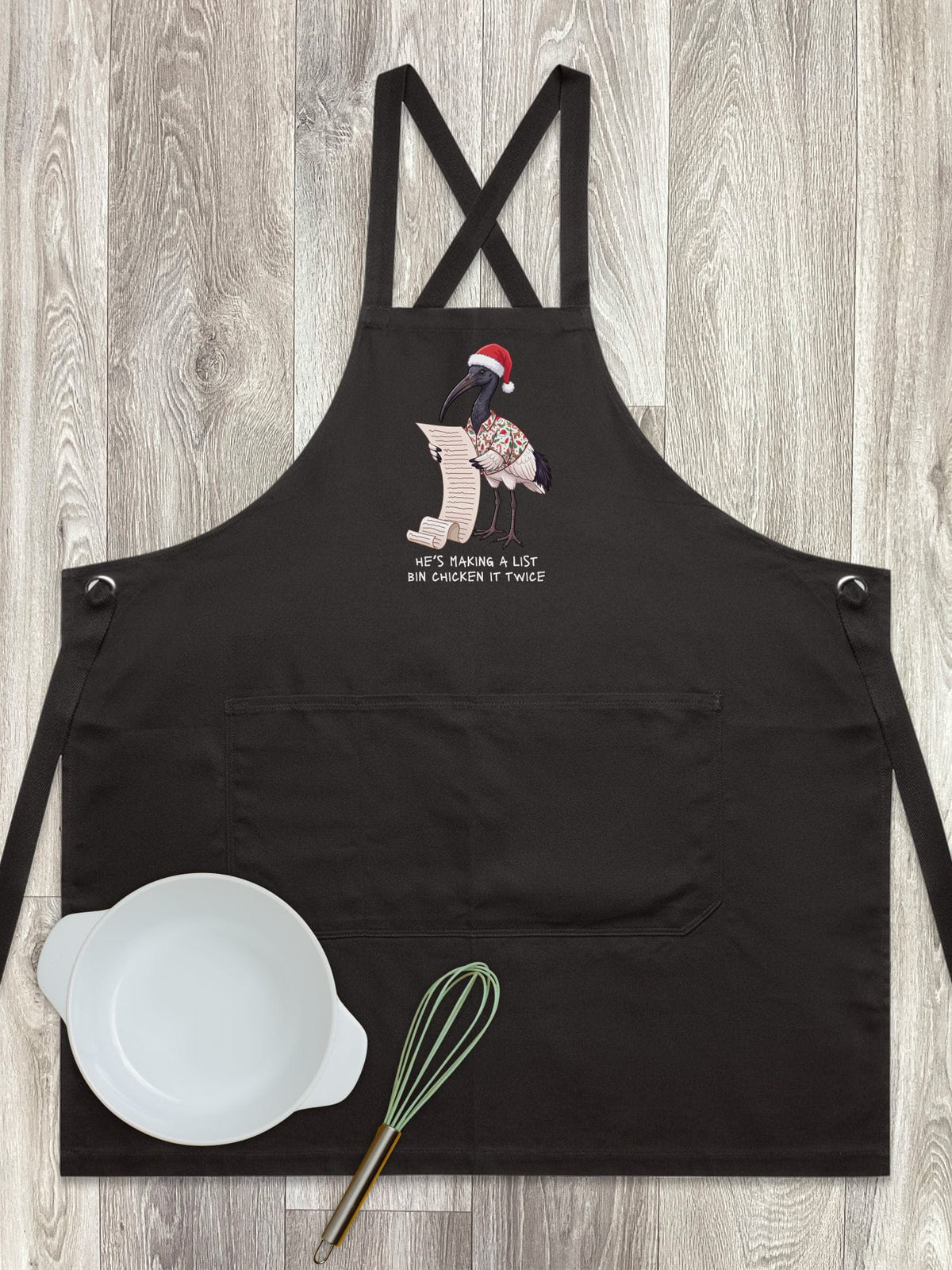 Bin Chicken It Twice Jarrah Crossback Apron