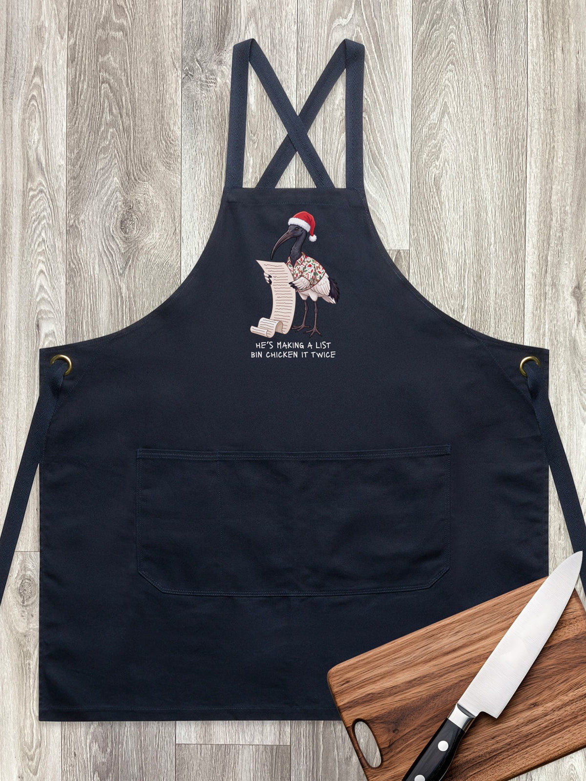 Bin Chicken It Twice Jarrah Crossback Apron