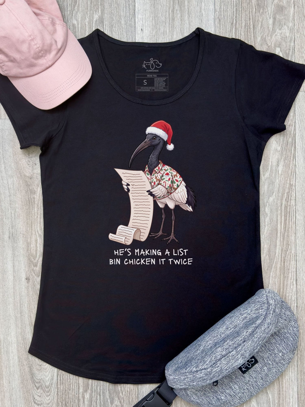 Bin Chicken It Twice Remi Women's Scoop Neck Tee