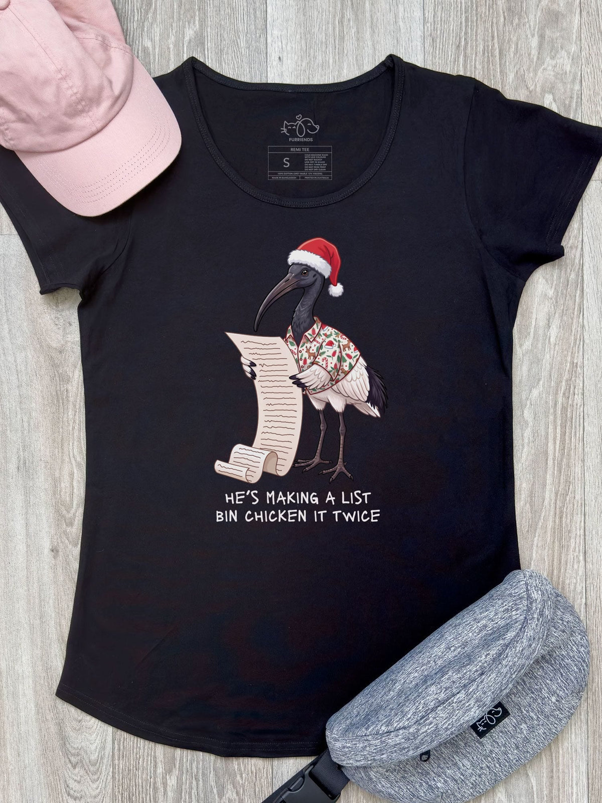 Bin Chicken It Twice Remi Women's Scoop Neck Tee