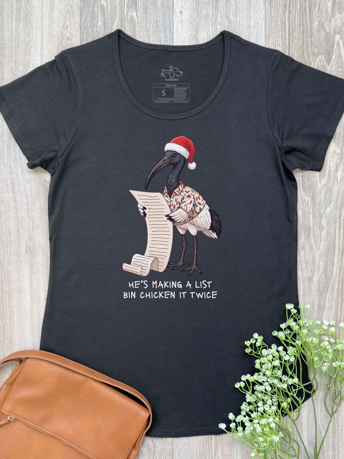 Bin Chicken It Twice Remi Women's Scoop Neck Tee