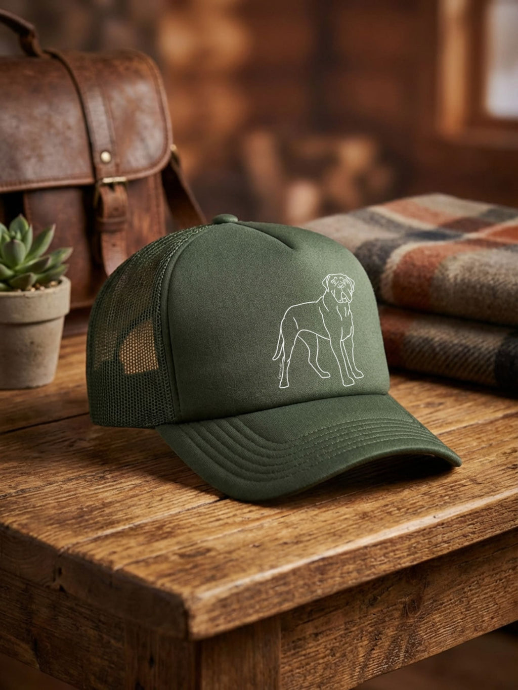 Bullmastiff Foam Trucker Cap