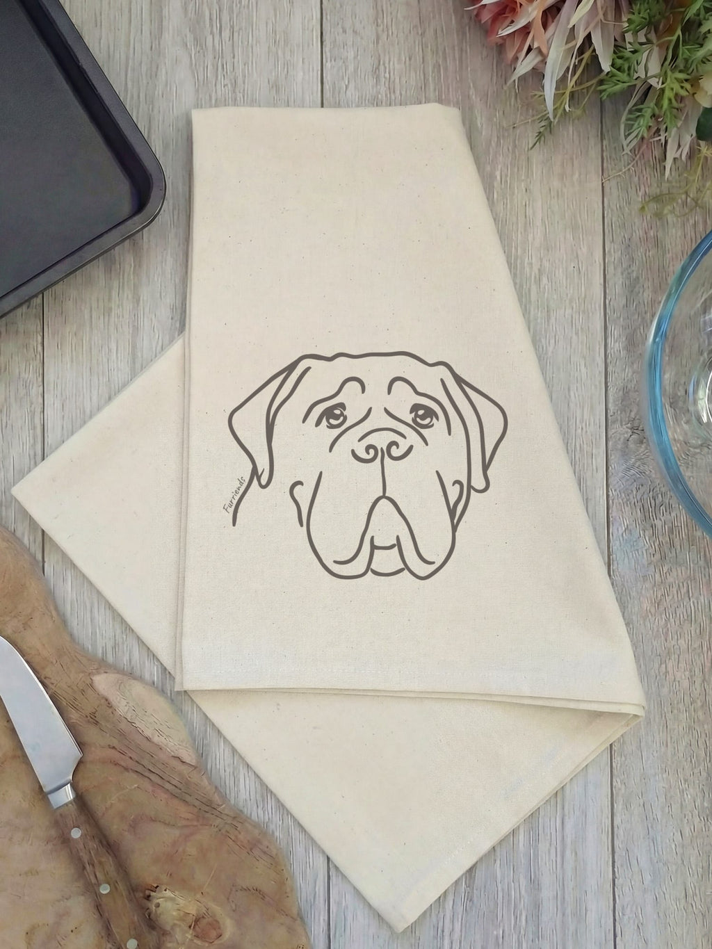 Bullmastiff Tea Towel