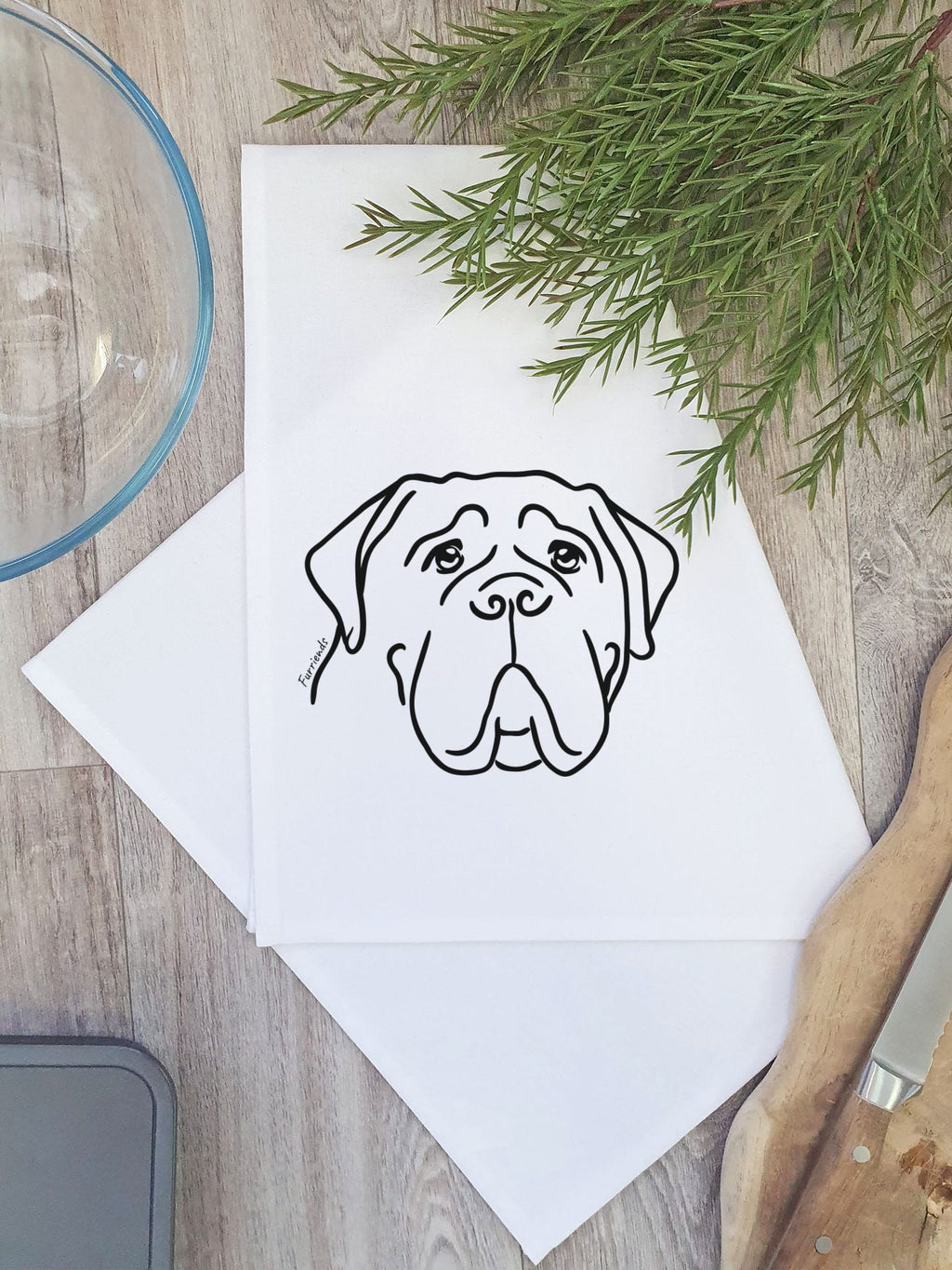 Bullmastiff Tea Towel