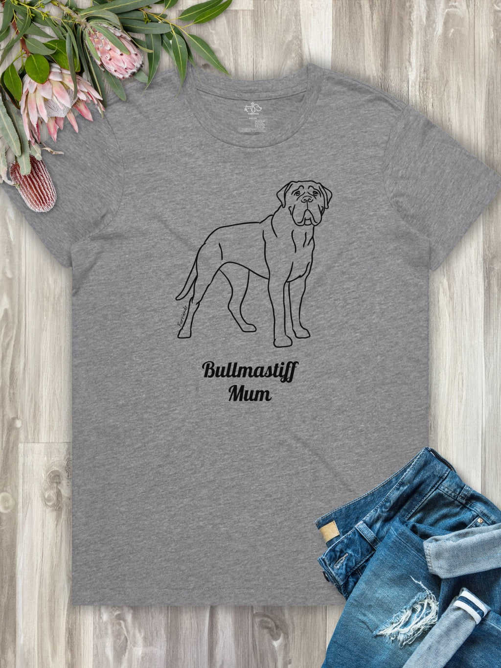 Bullmastiff Mum Regular Fit T-shirt