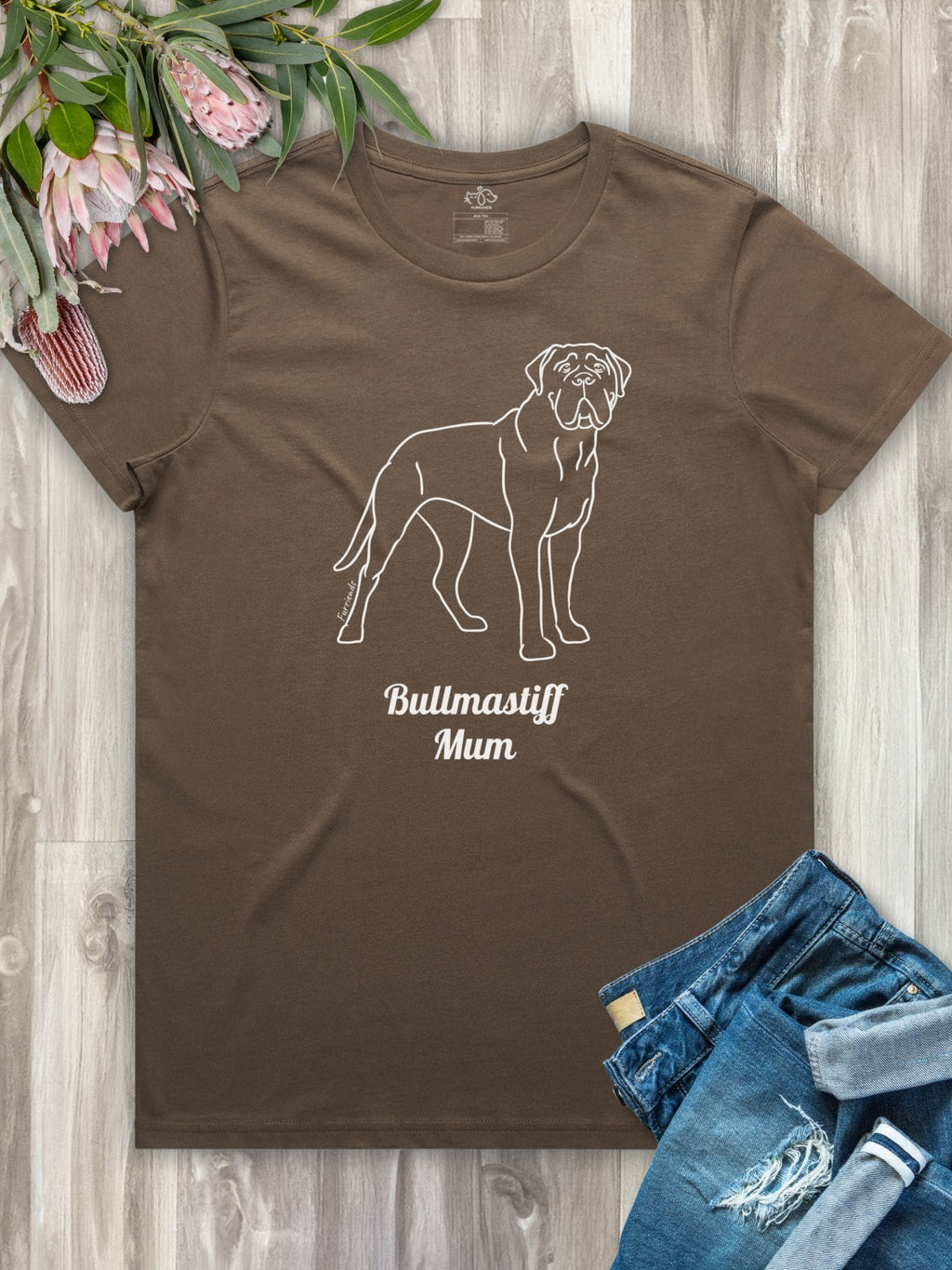 Bullmastiff Mum Regular Fit T-shirt