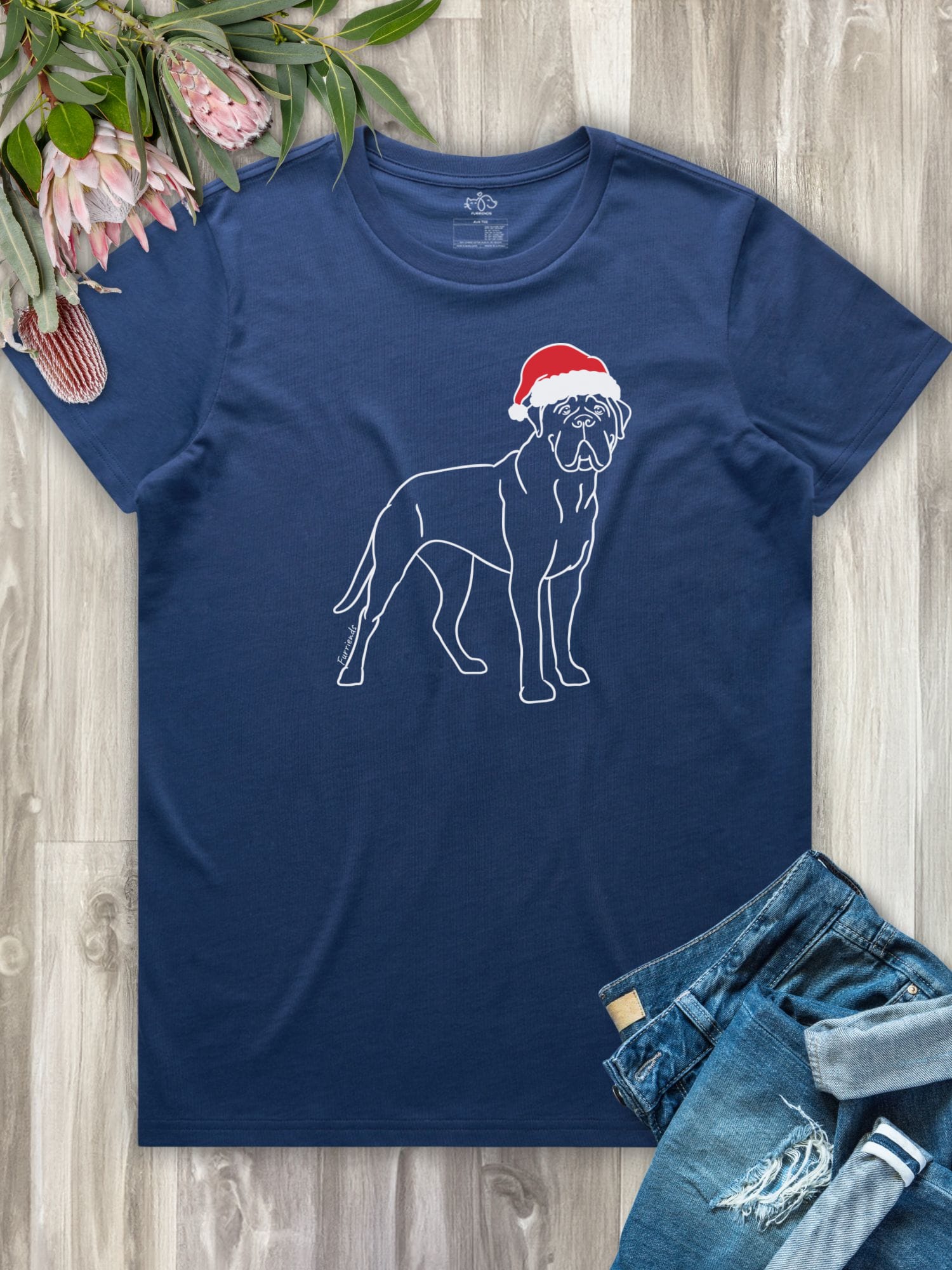 Bullmastiff Christmas Edition Ava Women's Regular Fit Tee
