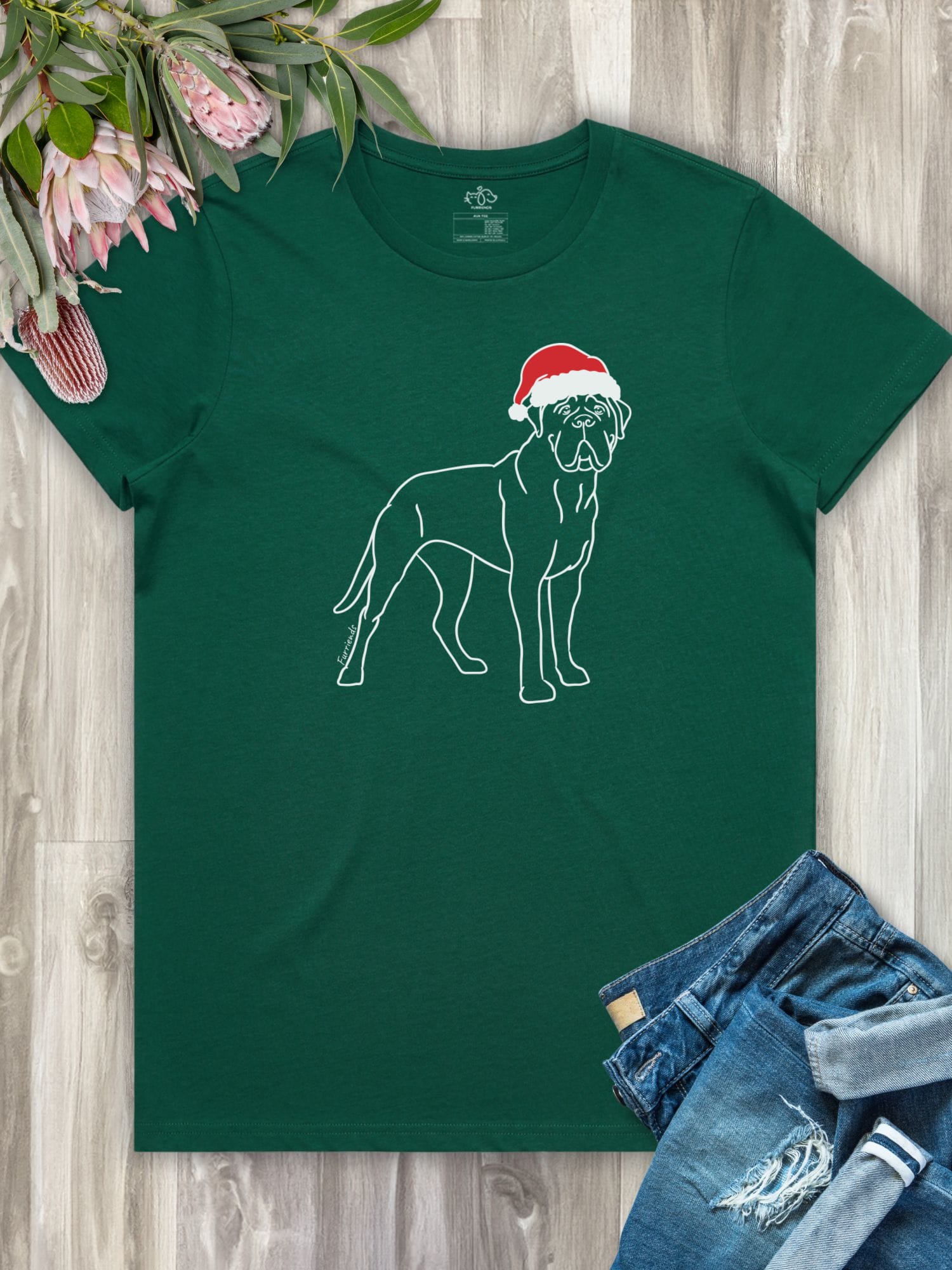 Bullmastiff Christmas Edition Ava Women's Regular Fit Tee
