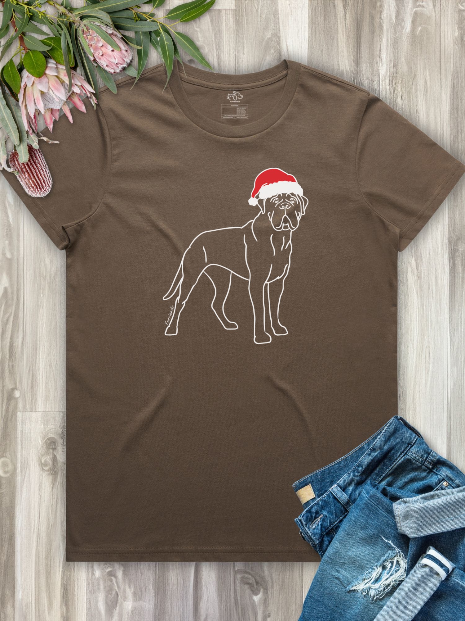 Bullmastiff Christmas Edition Ava Women's Regular Fit Tee
