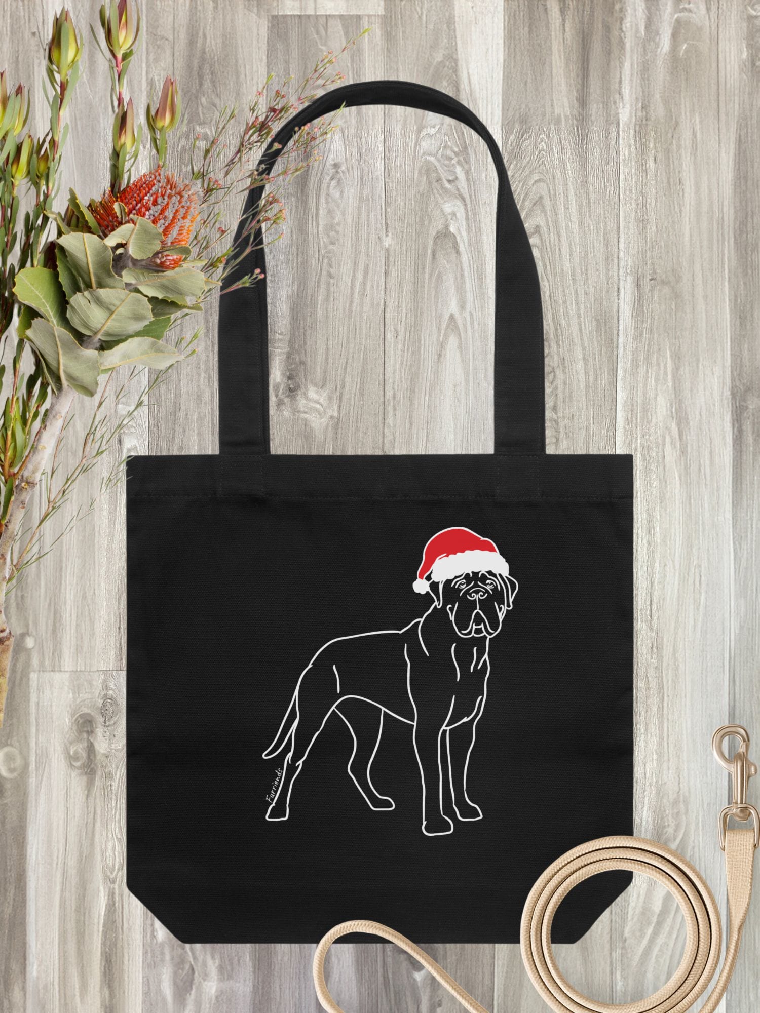 Bullmastiff Christmas Edition Edith Tote