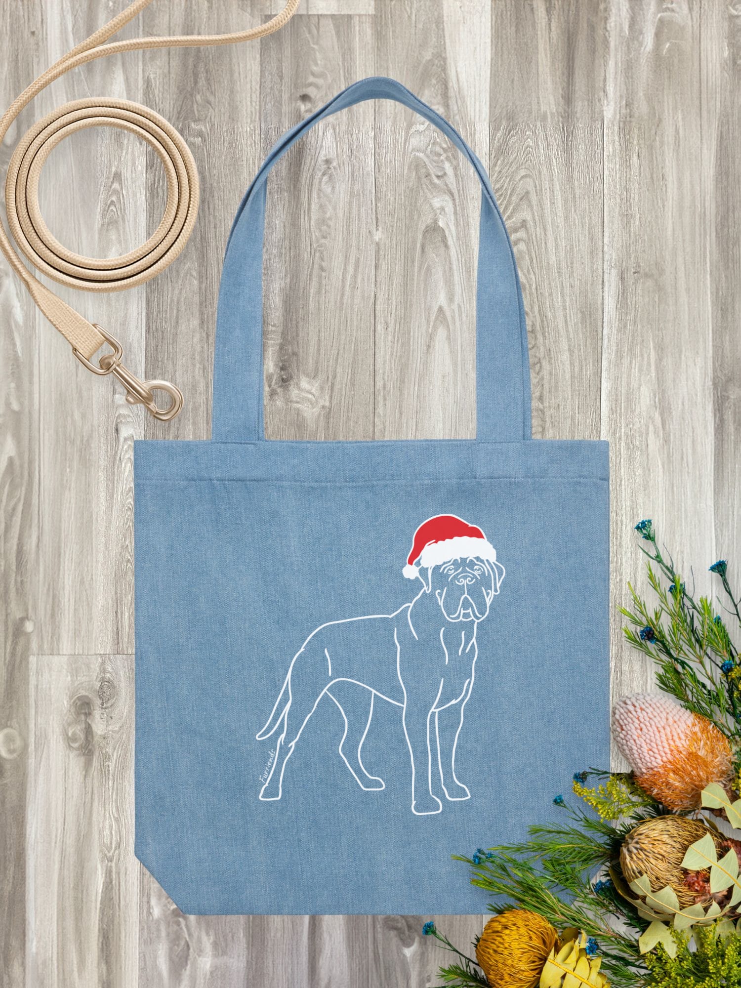 Bullmastiff Christmas Edition Edith Tote
