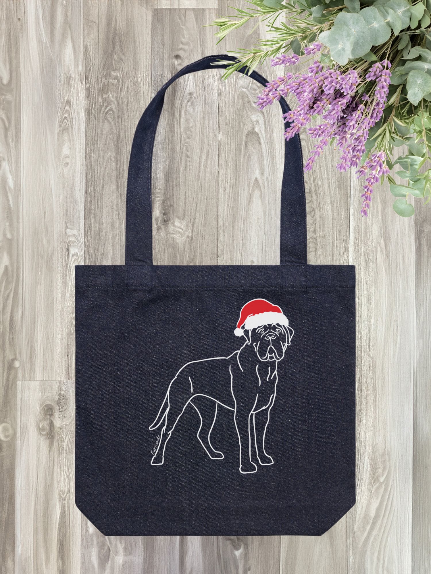 Bullmastiff Christmas Edition Edith Tote