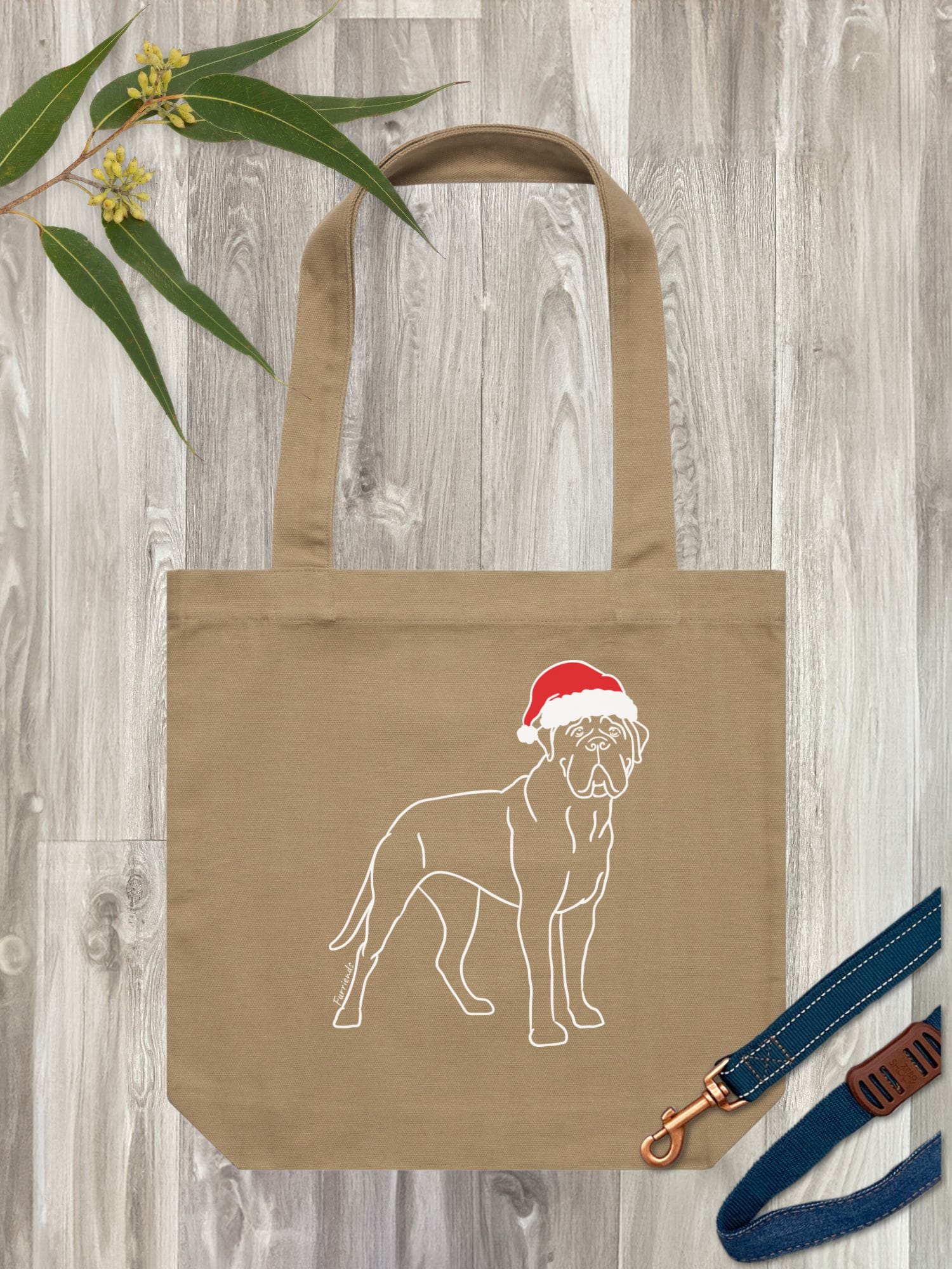 Bullmastiff Christmas Edition Edith Tote