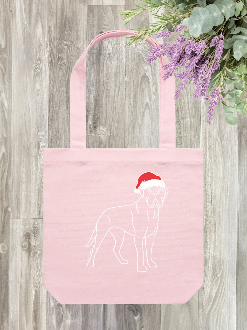 Bullmastiff Christmas Edition Edith Tote