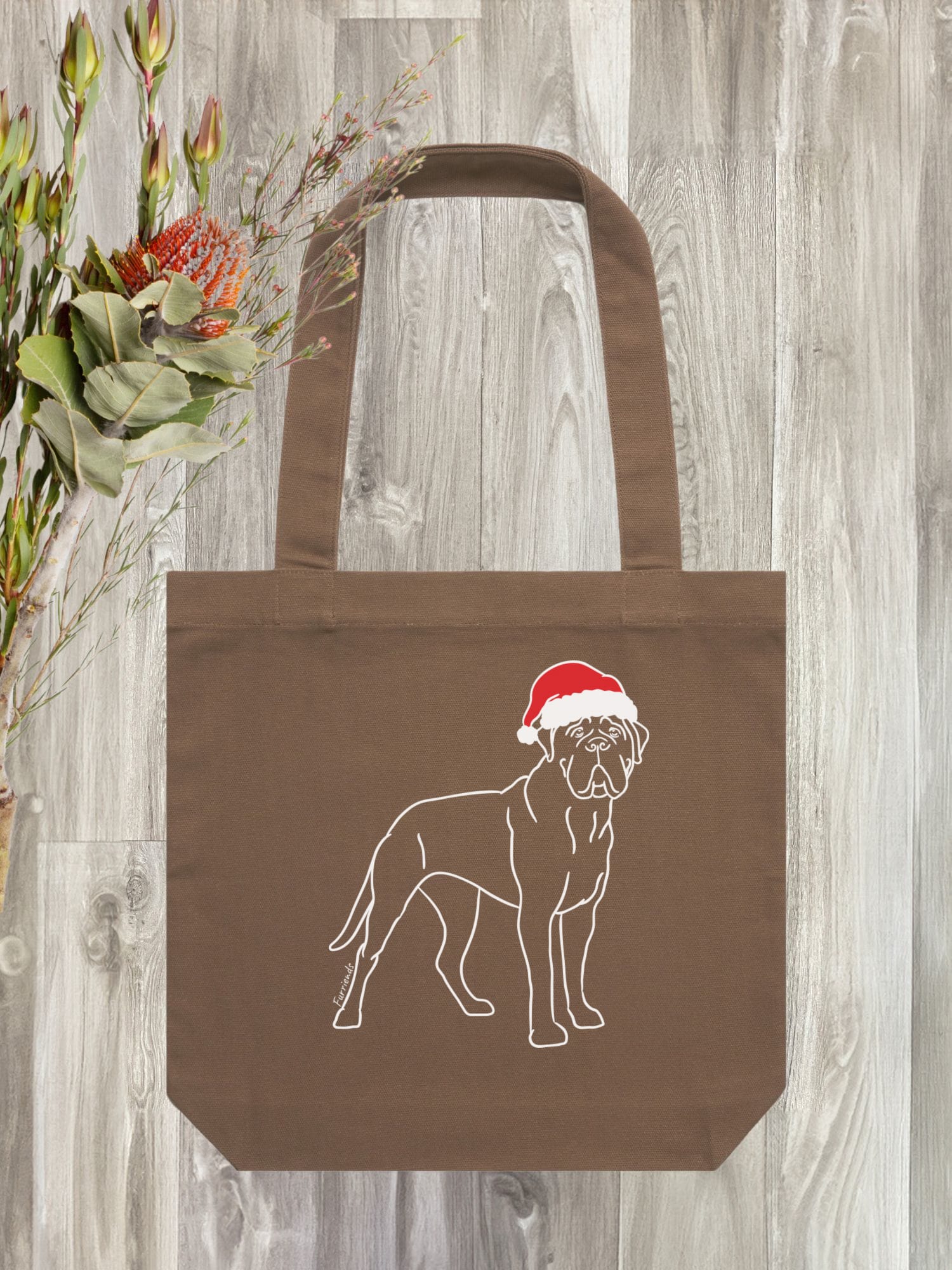 Bullmastiff Christmas Edition Edith Tote