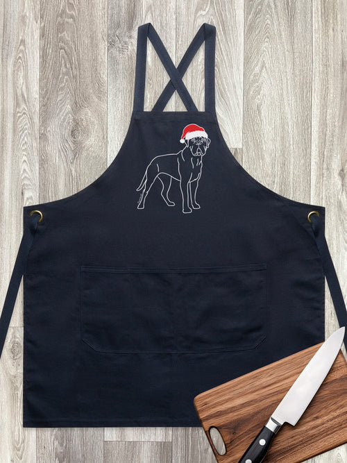 Bullmastiff Christmas Edition Jarrah Crossback Apron