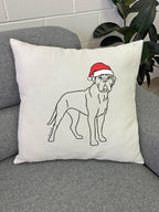 Bullmastiff Christmas Edition Linen Cushion Cover