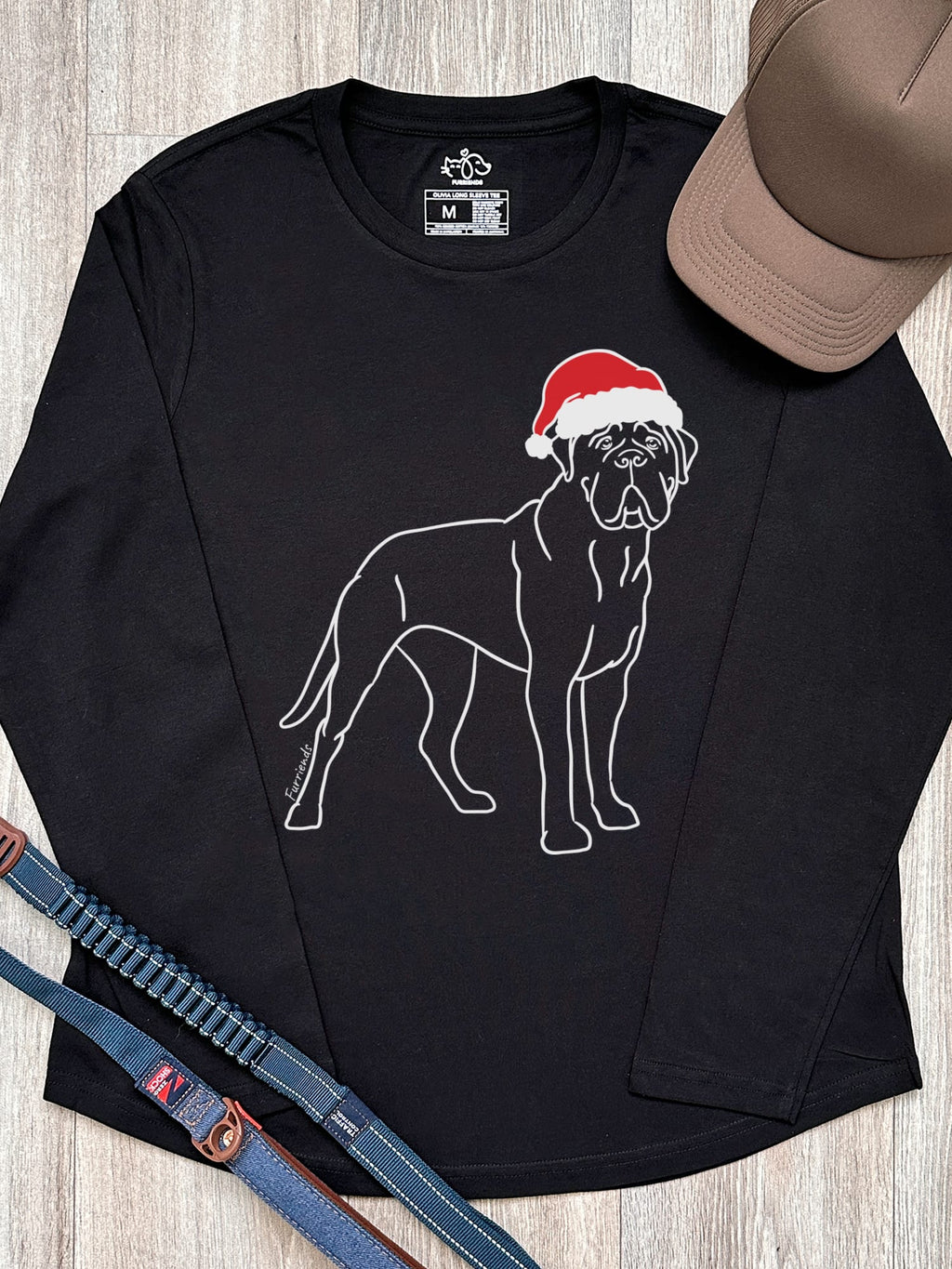 Bullmastiff Christmas Edition Olivia Women's Long Sleeve Tee