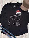 Bullmastiff Christmas Edition Olivia Women's Long Sleeve Tee