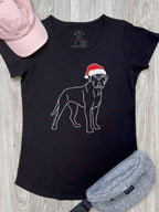 Bullmastiff Christmas Edition Remi Women's Scoop Neck Tee