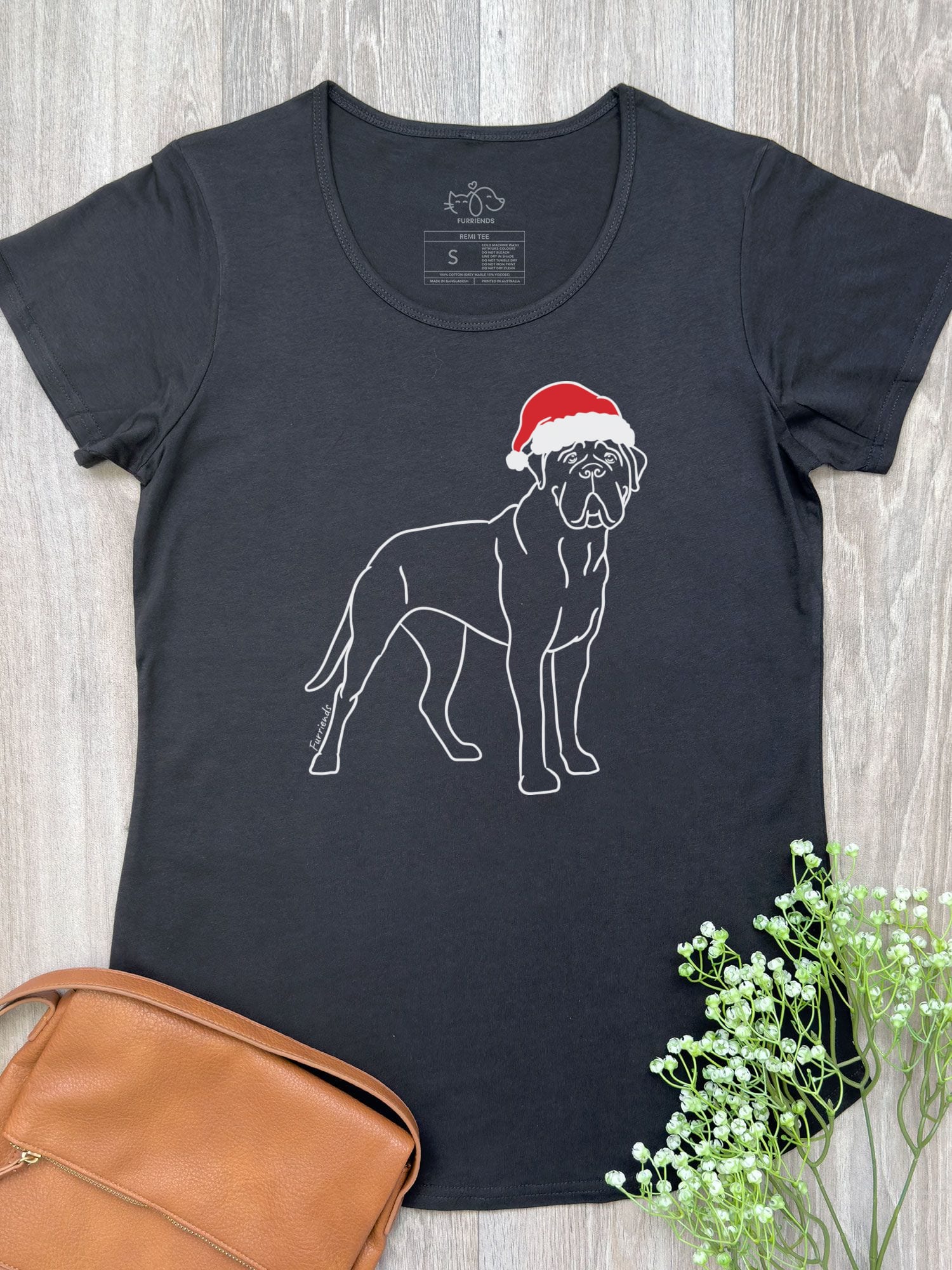 Bullmastiff Christmas Edition Remi Women's Scoop Neck Tee