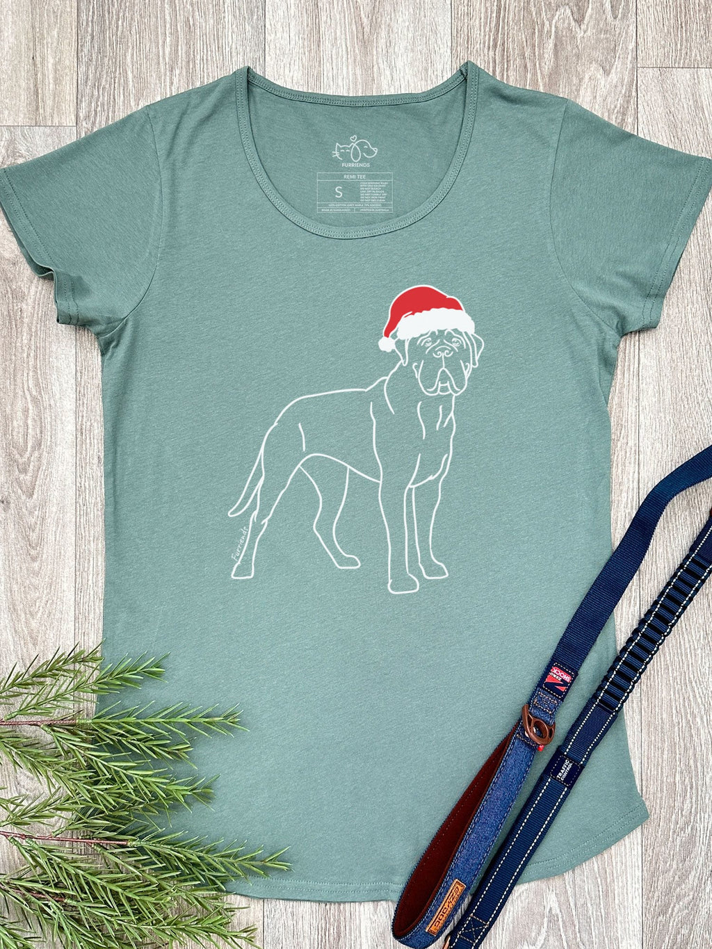 Bullmastiff Christmas Edition Remi Women's Scoop Neck Tee