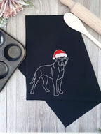 Bullmastiff Christmas Edition Tea Towel