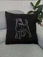 Fox Terrier Linen Cushion Cover