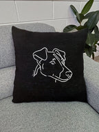 Fox Terrier Linen Cushion Cover