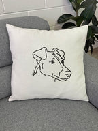 Fox Terrier Linen Cushion Cover