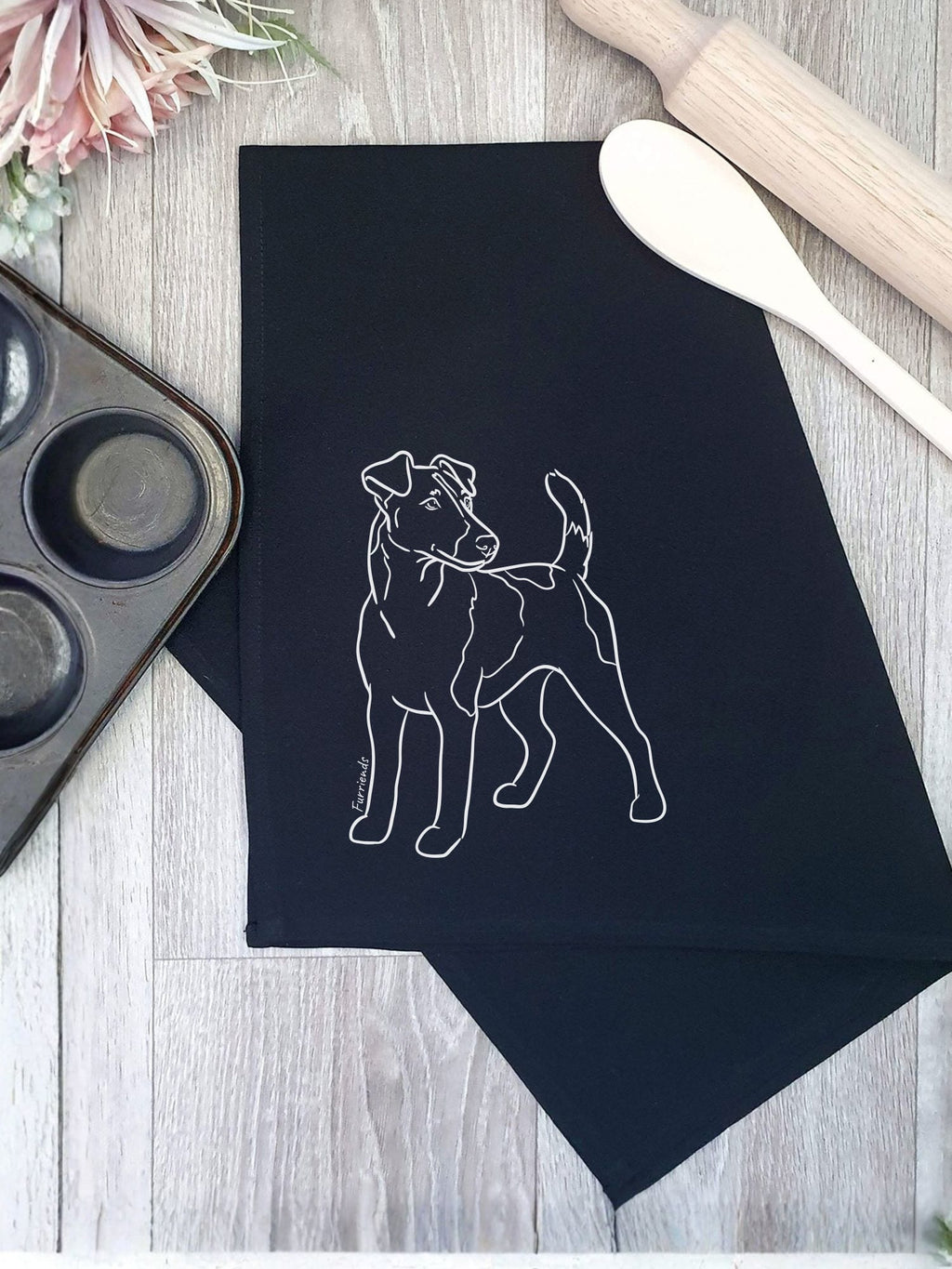 Fox Terrier Tea Towel