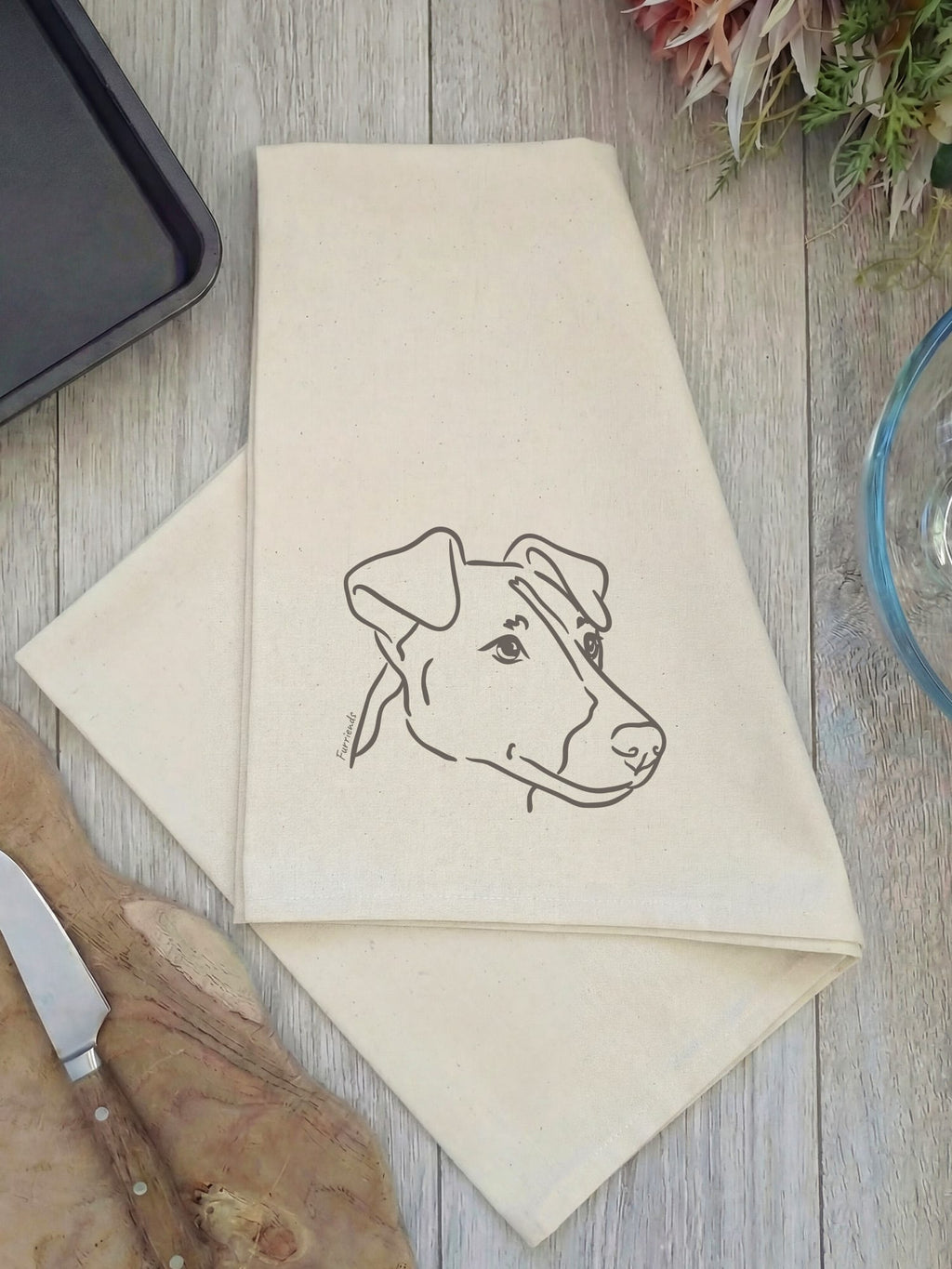 Fox Terrier Tea Towel