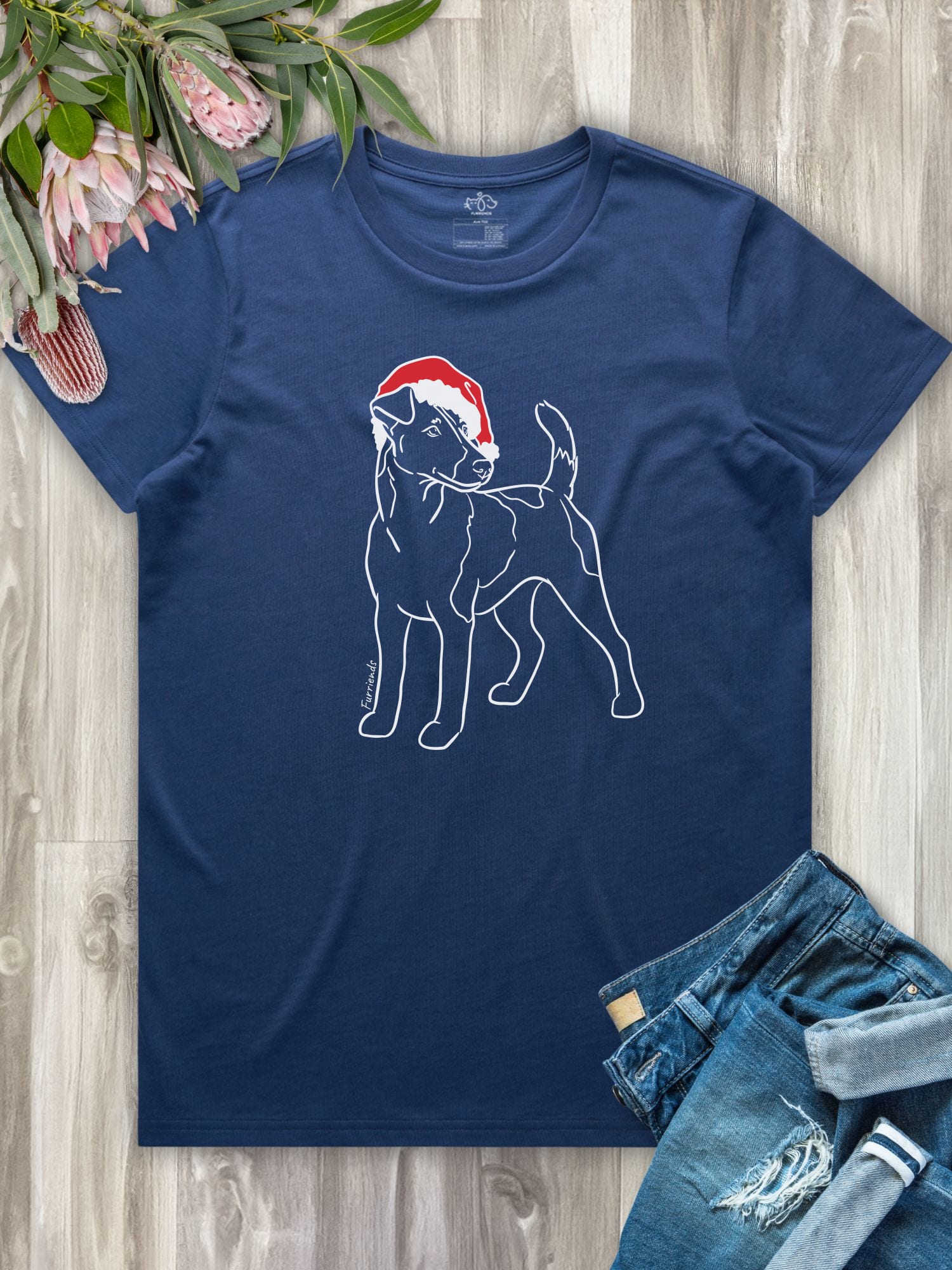 Fox Terrier Christmas Edition Ava Women's Regular Fit Tee