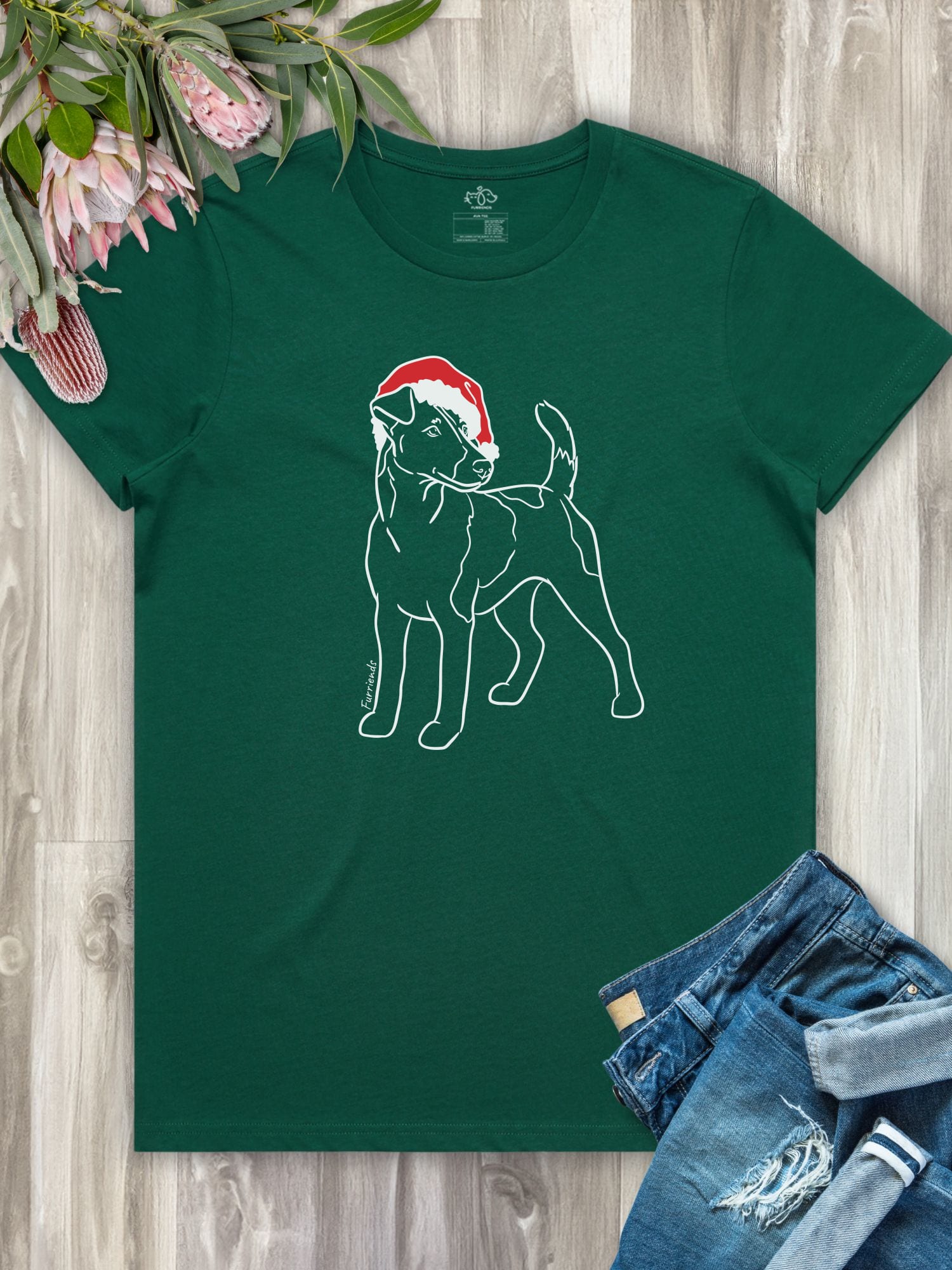 Fox Terrier Christmas Edition Ava Women's Regular Fit Tee