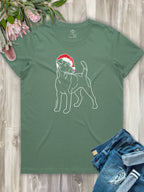 Fox Terrier Christmas Edition Ava Women's Regular Fit Tee