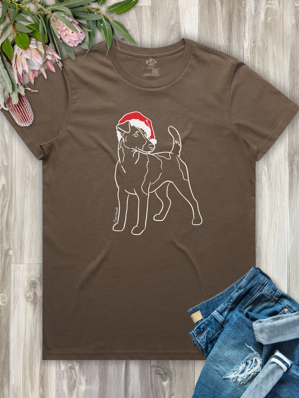 Fox Terrier Christmas Edition Ava Women's Regular Fit Tee