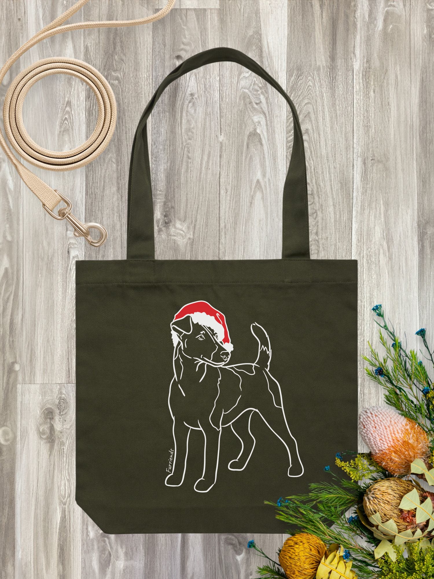 Fox Terrier Christmas Edition Edith Tote