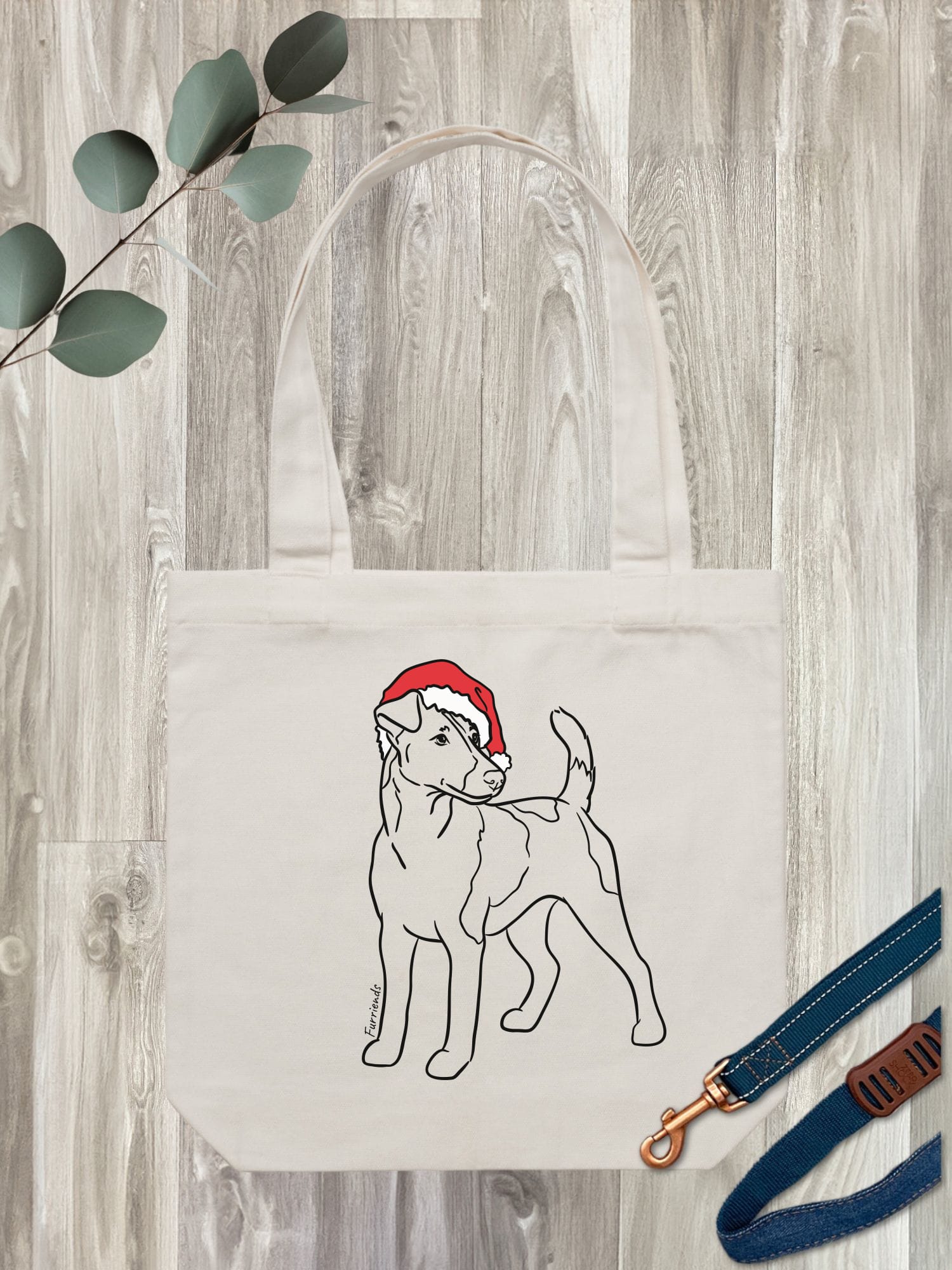 Fox Terrier Christmas Edition Edith Tote