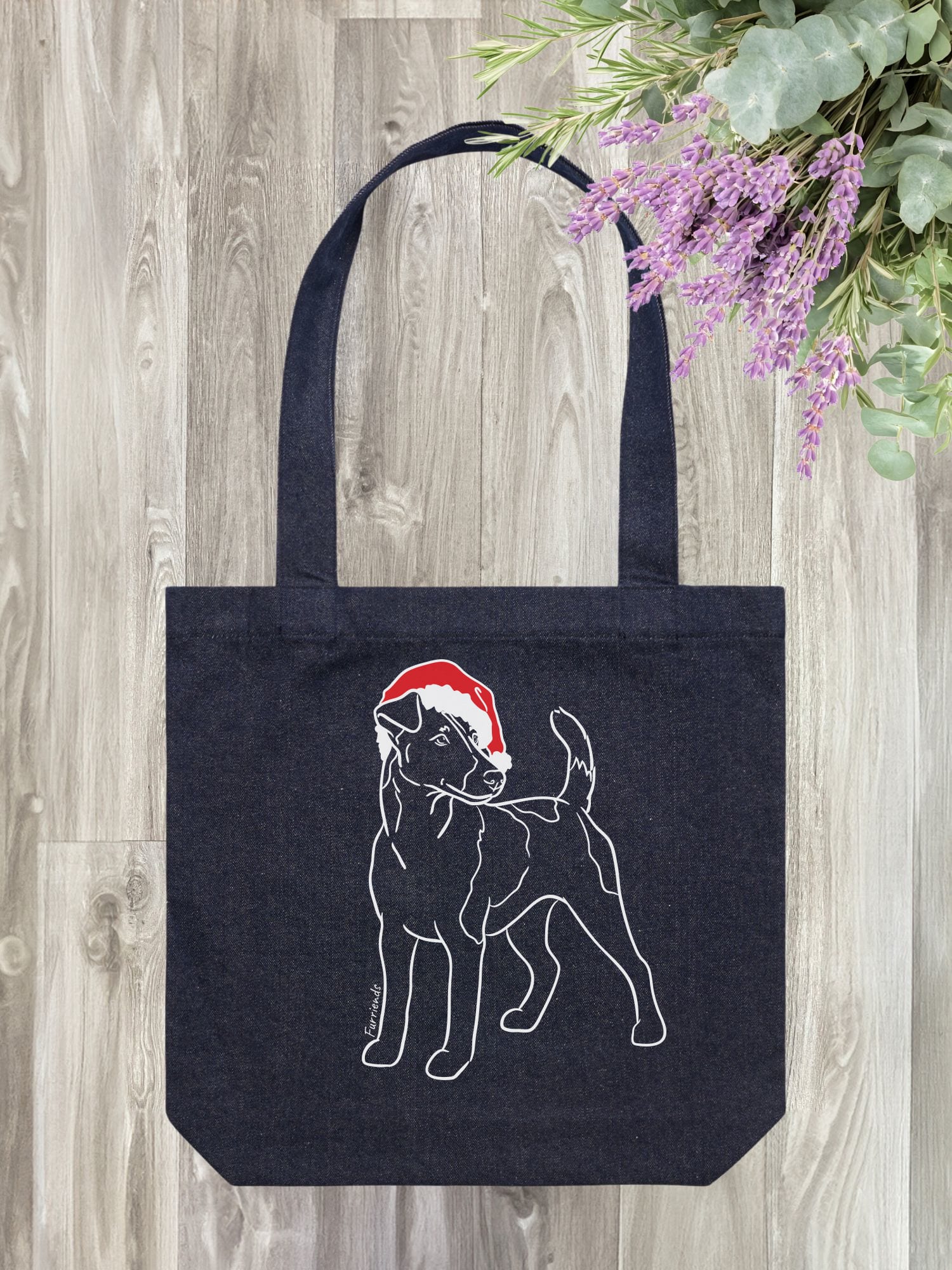Fox Terrier Christmas Edition Edith Tote