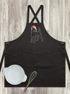 Fox Terrier Christmas Edition Jarrah Crossback Apron